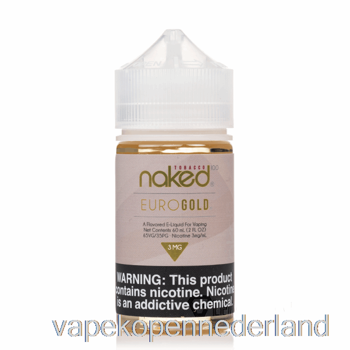 Elektronische Sigaret Vape Euro Goud - Naakt 100 Tabak - 60 Ml 12 Mg